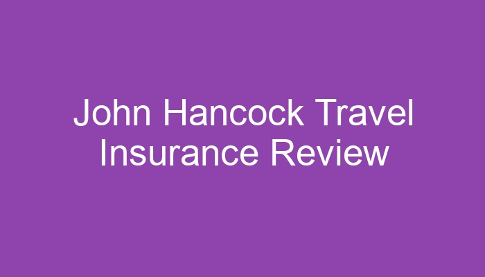 John hancock gold travel insurance